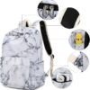 Backpack for Teen Girls Womens School Backpack Laptop Bookbags Travel Casual Rucksack Daypacks (Marble) One_Size - Image 6