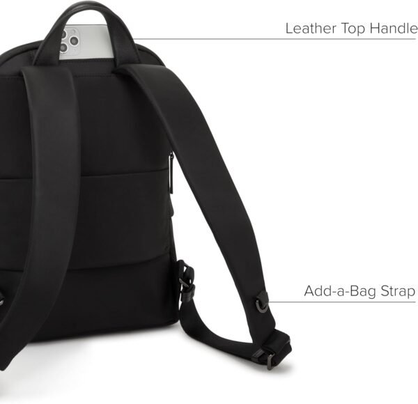 TUMI - Voyageur Denver Backpack - Everyday Nylon Backpack for Business - Premium Travel Backpack for Men & Women - Black & Gunmetal - Image 5