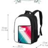 Qushy Unisex Backpack Travel Bag School Bag Casual Backpack School Set Pen Case Laptop Bag for Boys Girls Adult - Image 2