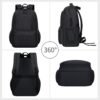 Kids School Bakcpack for Women Aesthetic Laptop Backpack Black Lightweight College Bookbag Travel Casual Daypack - Image 5