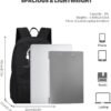 SAMIT Anime Luminous Backpack with USB Charging Port & Anti Theft Lock &Pencil Case Daypack Laptop Backpack - Image 7
