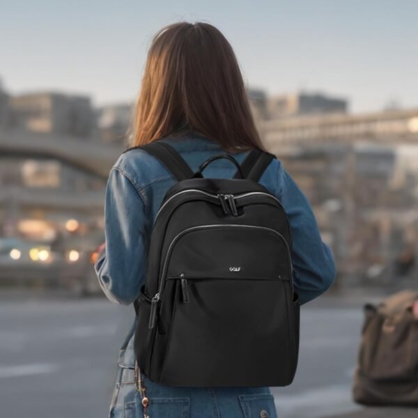 GOLF SUPAGS Laptop Backpack for Women Computer Bag Fits 14 Inch Notebook Travel College Work Backpack Purse (Black) - Image 5