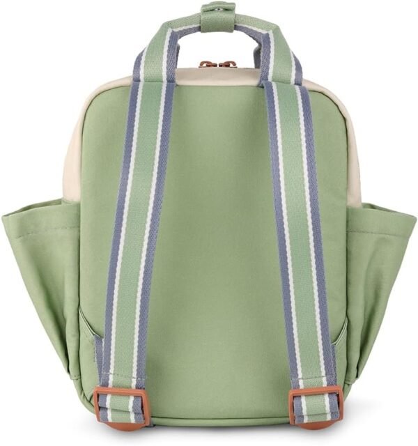 Itzy Ritzy Toddler Backpack - Daycare Bag - Features Adjustable Shoulder Straps, 2 Side Pockets & Spacious Interior with Wipeable Fabric Lining & Name Label, Checkerboard Backpack - Image 4