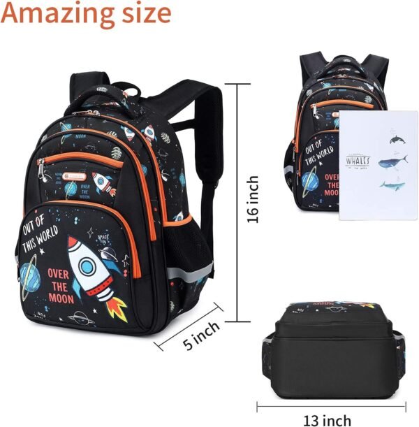 Kids Backpack for Girls Preschool Elementary Kindergarten School Bag 15.6″ Multifunctional Cute Large Capacity - Image 5