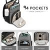 LOVEVOOK Small Backpack Purse for Women, Mini Backpack, Light Weight Cute Fashion Backpack for Work Daily Travel, Black-Grey - Image 2