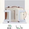 LOVEVOOK Travel Backpack Women, Flight Approved Carry On with 17.3inch Laptop Compartment, Personal Item with 3 Packing Cubes, Perfect for College, Hiking, Overnight - Beige - Image 2