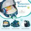 mommore Kids Backpack for Kindergarten Water Resistant Preschool Backpack Dinosaur Boys Bookbag Age 3-6 - Image 3