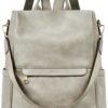 CLUCI Womens Backpack Purse Leather Anti-theft Large Fashion Designer Travel Bag Ladies Shoulder Bags