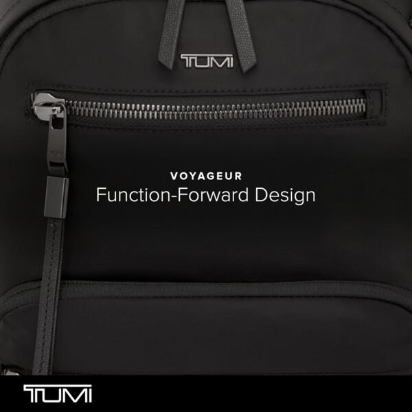 TUMI - Voyageur Denver Backpack - Everyday Nylon Backpack for Business - Premium Travel Backpack for Men & Women - Black & Gunmetal - Image 7