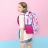 WAWSAM Dinosaur Backpack for Girls - Pink Kids Backpack for School 15” Preschool Kindergarten Elementary Schoolbag Book Bags Travel Casual Backpack with Chest Strap - Image 5