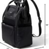 Baggallini Soho Backpack - Travel Laptop Backpack for Women - Lightweight Water-Resistant Luggage Bag, Black - Image 10