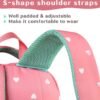BLUEFAIRY Lightweight Water Resistant Backpack for Girls, Pink, 5-9 Years, Laptop Compartment, Adjustable Shoulder Straps, Breathable Mesh - Image 6