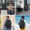 Backpack for Men and Women, School Backpacks for Teens Boys, 15.6 Inch Large College Bookbag Durable Computer Laptop Bag with USB Charger Port for Business Work Travel, Black - Image 7