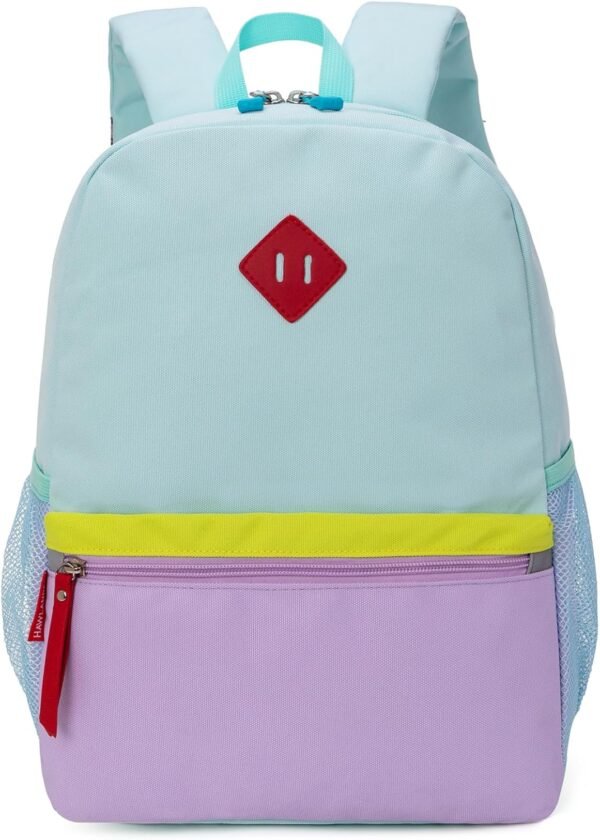 HawLander Preschool Backpack for Toddler Girls, Kids School Bag, Ages 3 to 7 years old, Small, Light Green