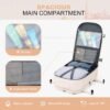 Maelstrom Travel Backpack for Women Men,25L Laptop Backpack Fits 17-Inch Laptop,Waterproof Carry On Backpack for Airplanes with Detachable Crossbody Bag&Shoe Compartment,Beige, Medium - Image 4