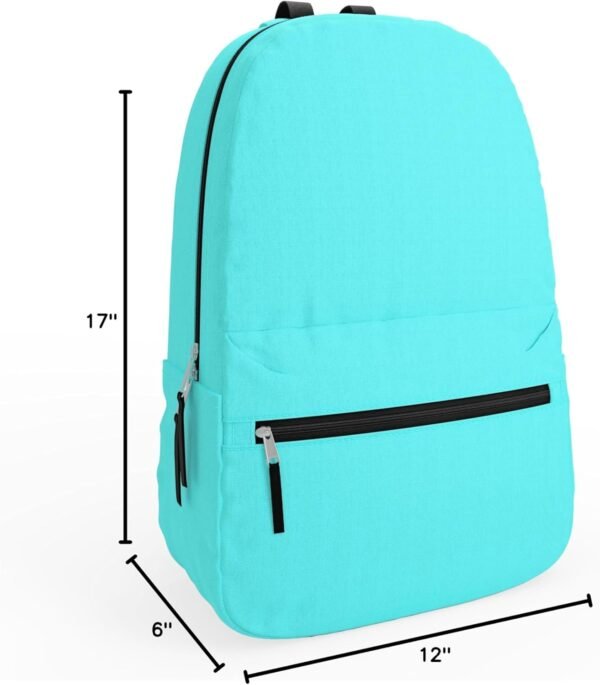 5 Pack Classic Backpacks in Assorted 5 Colors - Wholesale Bulk Bookbags for Kids, Ideal for Schools, Charities, and Organizations Seeking Durable and Reliable Backpacks - Image 8