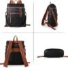 MEEJUNE Large Leather Backpack for Women Backpack Purse with Luggage Strap Crossdody Bag Travel Fashion Backpack Designer Ladies Shoulder bag with Adjustable Strap - Image 2