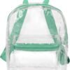 MADISON & DAKOTA Clear Mini Backpacks for Beach, Travel - Stadium Approved Bag with Adjustable Straps - Image 5