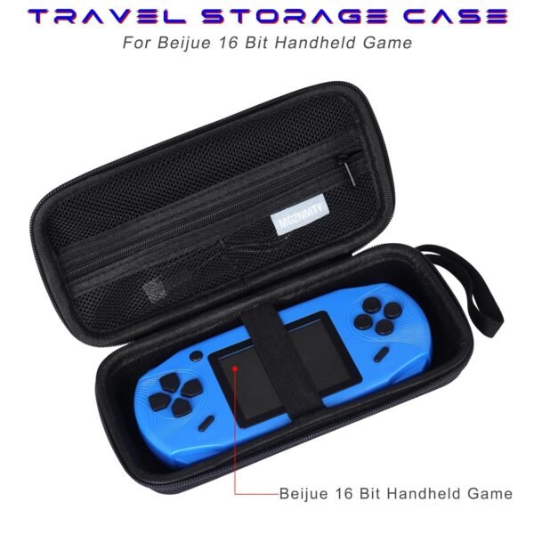 MGZNMTY Travel Storage Case for Beijue 16 Bit Handheld Games, Classic Retro Video Games Carrying Case for Your Boys Girls (Only Storage Case) - Image 2