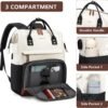 Backpack for Women Work Bags: 15.6 inch Laptop Backpack Purse Waterproof Backpacks with USB Charger College Bookbag Casual Business Computer Backpack for Travel Nurse Teacher - Image 3