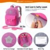 SKYSPER Kids Small Backpack Toddler Travel Backpack with Safety Anti-lost Leash Preschool Daypack for Boys Girls - Image 3