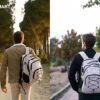BAGSMART Travel Laptop Backpack, 15.6 inch Anti Theft Laptop Backpack With USB Charger Hole, Water Resistant College bookbag for Women Men, Casual Daily Backpack for travel, Beige - Image 6