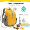 SKYSPER Kids Backpack 10L Toddler Backpack Travel Daypack for Preschool and Kindergarten(Yellow) - Image 4