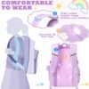 Kawaii Girls Backpack for School, Cute Teenage Multiple Pockets Backpack, Fashion Bookbag for Primary Elementary High School, Purple - Image 3
