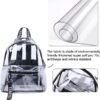 TINYAT Heavy Duty Transparent Clear backpack See Through Clear Bag Kid Backpack for School, Concerts, Sports, Travel T9051 - Image 9