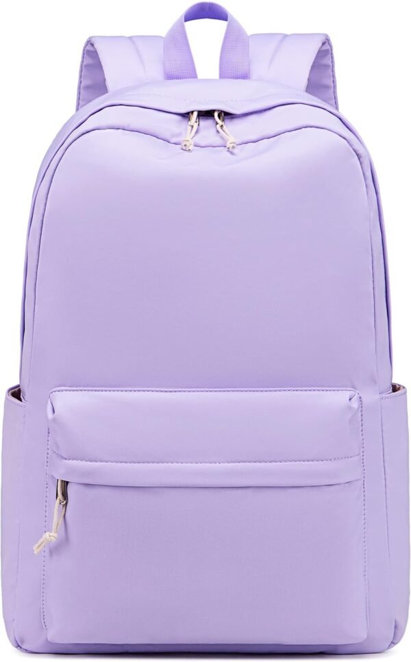 School Backpack for Teen Girls Kids Bookbags Elementary Middle School Laptop Bags Women Travel Daypacks (Purple)