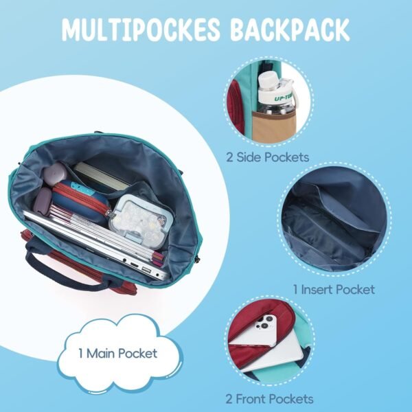 CLUCI Toddler Backpack Kids Backpacks For Boys Preschool Kindergarten Elementary Daycare Backpack For School & Travel Bookbag with 4 Detachable Cute Patches - Image 6