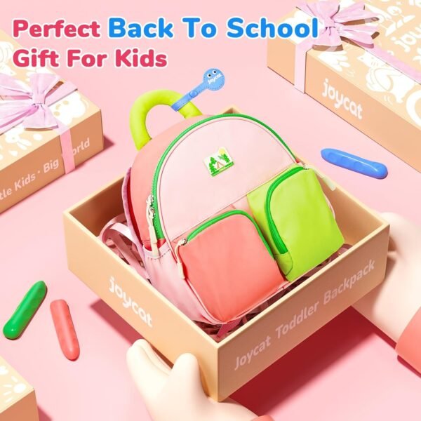 Kids School Travel Backpack For Girls Boys, Toddler Preschool Mini Lightweight Bookbag,Ideal For Back to School Gift,Small (Pink) - Image 2