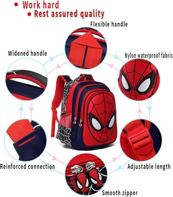 Manga backpack, waterproof and lightweight backpack, travel bag with keychain 15inch - Image 5
