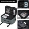 ECOHUB 16'' Travel Backpack For Women Men Airline Approved Personal Item Travel Bag Travel Essentials Laptop Backpack Casual Daypack Small Hiking Backpack Lightweight Waterproof Backpack, Grey - Image 5