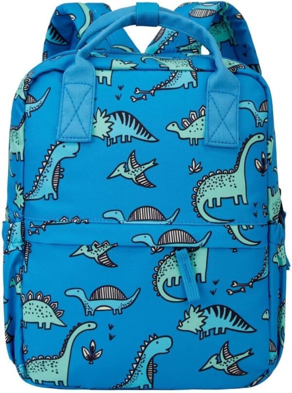 Cute Toddler Preschool Backpack Dinosaur Unicorn School Book Bag for Girls, Boys, Kids, Kindergarten Nursery Travel Bag(12inch, Blue Dinosaur) - Image 4