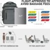 ECOHUB 16'' Travel Backpack For Women Men Airline Approved Personal Item Travel Bag Travel Essentials Laptop Backpack Casual Daypack Small Hiking Backpack Lightweight Waterproof Backpack, Grey - Image 2