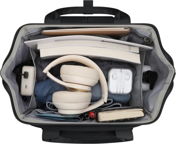 Maelstrom Travel Backpack for Women Men,Laptop Backpack Fits 15.6-17.3 Inch Laptop, Water Resistant Carry On Backpack with Detachable Lunch Box,Black - Image 3