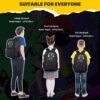 SAMIT Anime Luminous Backpack with USB Charging Port & Anti Theft Lock &Pencil Case Daypack Laptop Backpack - Image 5
