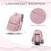 Kids Casual Backpack Solid Color Girls Elementary and Middle School Bag Teenage Travel Bag Waterproof Book Bag - Image 4