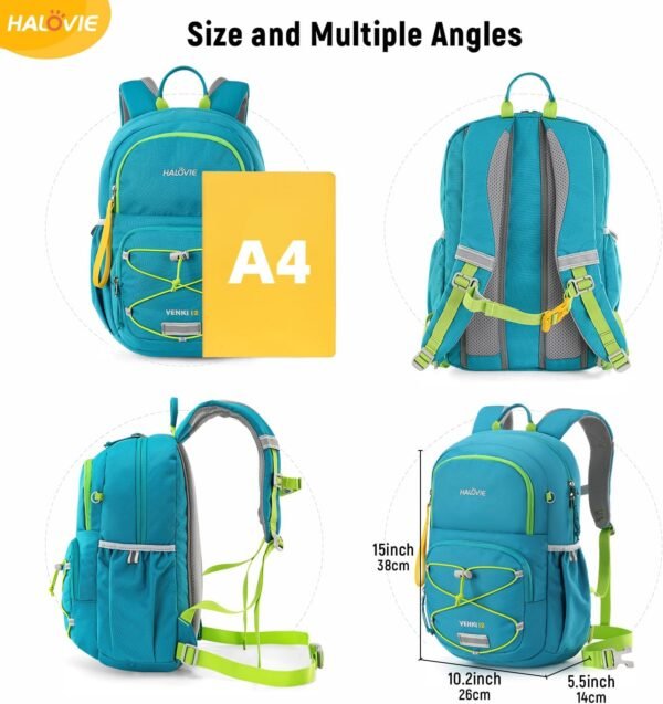 HALOVIE Kids Travel Backpack Lightweight Small Kids Daypack Preschool Kindergarten Children SchoolBag for Boys Girls - Image 2