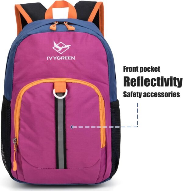 Little Kids Hiking Backpack, Toddler Backpack for Boys or Girls, Ideal for a Day Outdoor Adventures (Purple, Kids - Medium) - Image 2