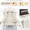 coowoz Travel Backpack for Men Women Mochilas Para Hombres Laptop Backpack Hiking Sport Gym College Backpack with Shoe Compartment Carry on Backpack Flight Approved Travel Essentials Beige - Image 5