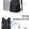 LIGHT FLIGHT Travel Backpack for Women, 15.6" Laptop Backpack with USB Charging Hole, Water Resistant, Large Capacity, Black Daypack for College, Work, Casual Computer Bags - Image 5