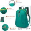 sinotron 22L Lightweight Packable Hiking Backpack, Small Hiking Backpack Day Pack for Women Men Travel Camping Vacation - Image 2