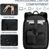 ETRONIK Travel Backpack for Women, 15.6 Inch Anti Theft Laptop Backpack with USB A & C Charging Port, Water Resistant Work Backpack, Computer Backpacks for Nurse, Teacher, College, School, Black - Image 5