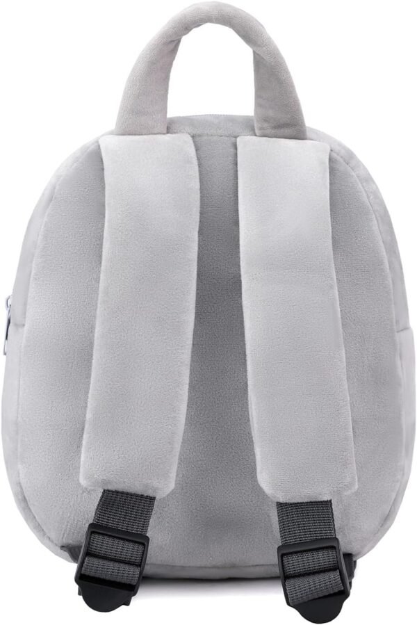 Cute Toddler Backpack Plush Animal Cartoon Mini Travel Daycare Bag for Baby Girl Boy 2-6 Years (Cat Grey) - Image 4