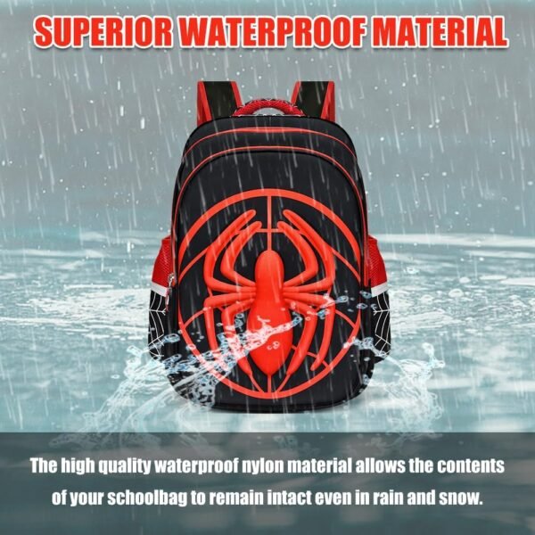 Kids School Backpack, Super Hero Cartoon Schoolbag Lightweight Waterproof Book Bag for Kids Boys Large Capacity Back to School Children Supplies Birthday,Halloween,Christmas Gifts - Image 5
