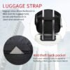 Monsdle Travel Laptop Backpack Anti Theft Backpacks with USB Charging Port, Travel Business Work Bag 15.6 Inch College Computer Bag for Men Women, Black - Image 6