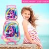 3PCS Rolling Backpack for Girls Boys, Kids Roller Wheeled Bookbag with Lunch Box, Backpacks with Wheels for Elementary - Image 7