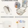 LOVEVOOK Travel Backpack Women, Flight Approved Carry On with 17.3inch Laptop Compartment, Personal Item with 3 Packing Cubes, Perfect for College, Hiking, Overnight - Beige - Image 5